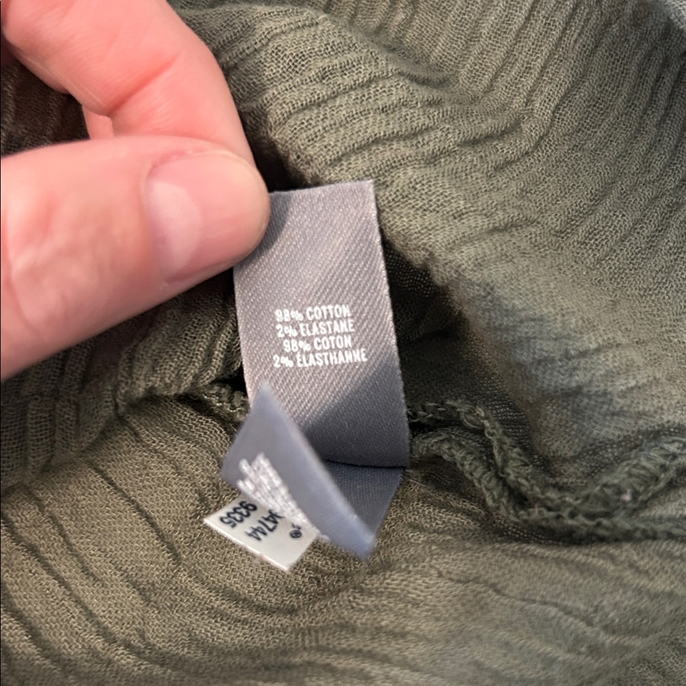 Aerie Dark Olive Long Sleeve Shirt - Picture 5 of 7